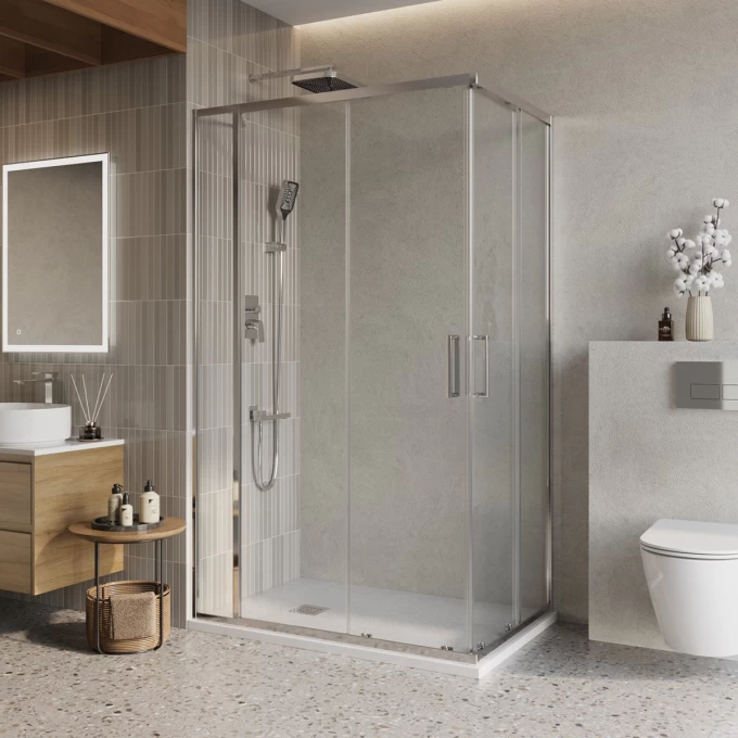 Душевой уголок BELBAGNO LUCE-AH-21-145/90-C-Cr