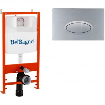 Комплект 2 в 1: Система инсталляции для унитазов BELBAGNO BB026 с кнопкой смыва BB050CR.MAT Комплект 2 в 1: Система инсталляции для унитазов BELBAGNO BB026 с кнопкой смыва BB050CR.MAT