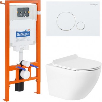 Комплект 4в1 BELBAGNO BB046CHR/BB2111SC/BB002-80/BB014-SR-BIANCO Комплект 4в1 BELBAGNO BB046CHR/BB2111SC/BB002-80/BB014-SR-BIANCO