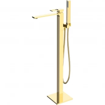 Смеситель напольный для ванны BELBAGNO LUCE LUC-FMT-ORO